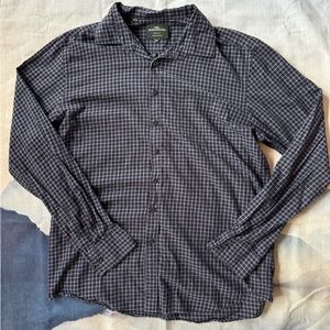 Rodd & Gunn Navy Long Sleeve Button-Down Sports Fit (Stretchy) shirt, Size 2XL